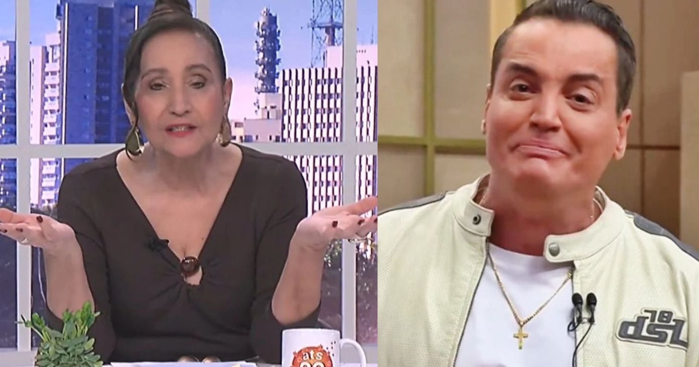 Sonia Abrão e Leo Dias (Foto: Reprodução / RedeTV! / Band)