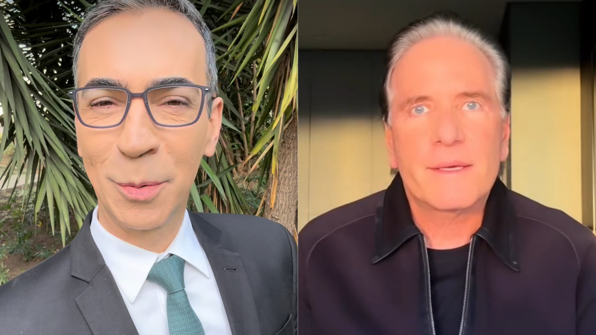César Tralli e Roberto Justus: encontro surpreendente e recado que agitou as redes