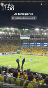 Virginia Fonseca celebra gol de Vini Jr. no Maracanã e agita as redes sociais