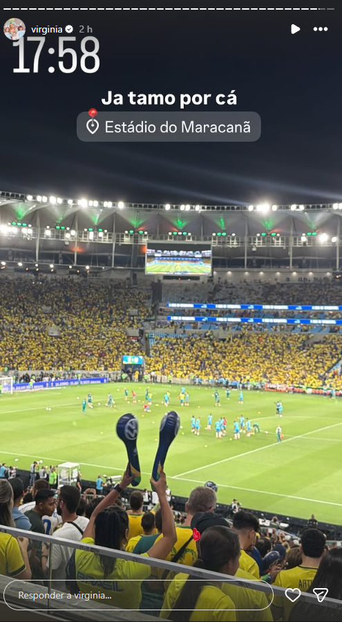 Virginia Fonseca celebra gol de Vini Jr. no Maracanã e agita as redes sociais