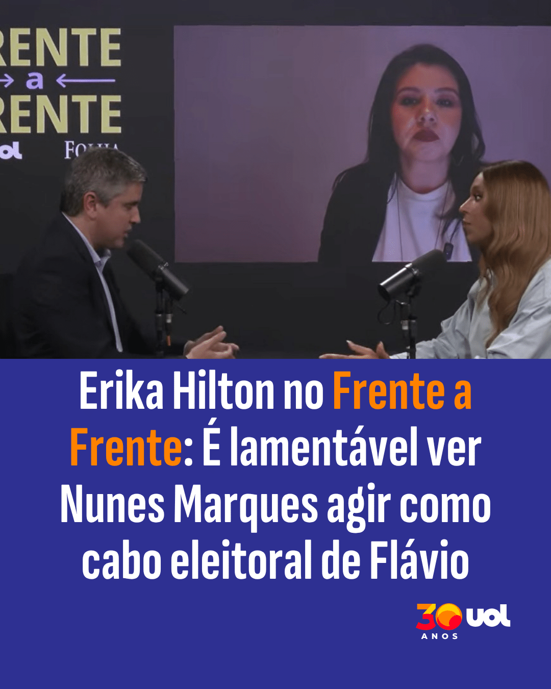 Deputada Erika Hilton critica Nunes Marques e vê atuação como 'cabo eleitoral' de Flávio