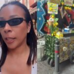 A influenciadora Belle Silva relata ter caído em golpe de vendedor de flores na Itália