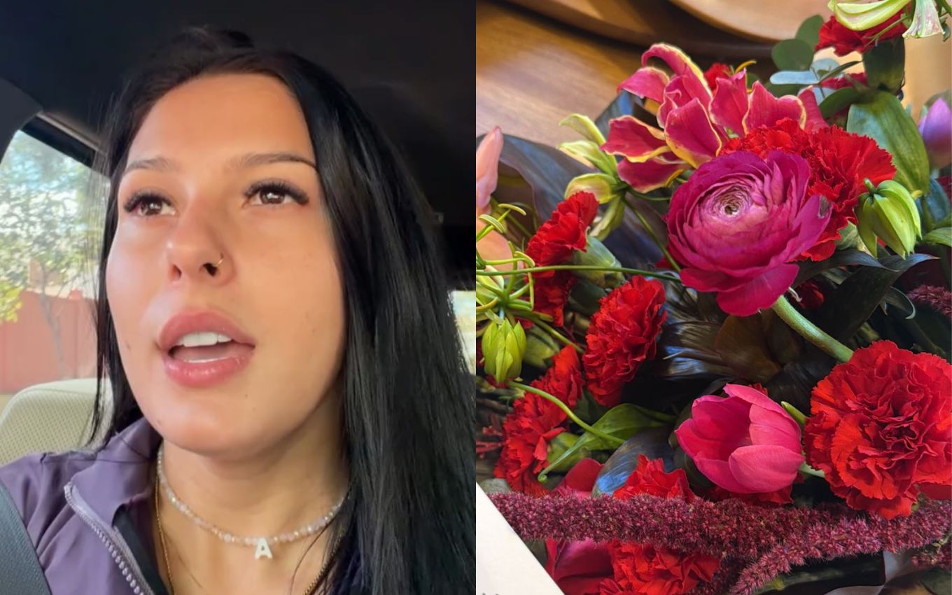 Ana Castela recebe buquê misterioso no Dia dos Namorados e brinca com a surpresa