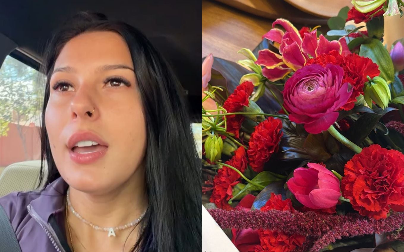 Ana Castela recebe buquê misterioso no Dia dos Namorados e brinca com a surpresa