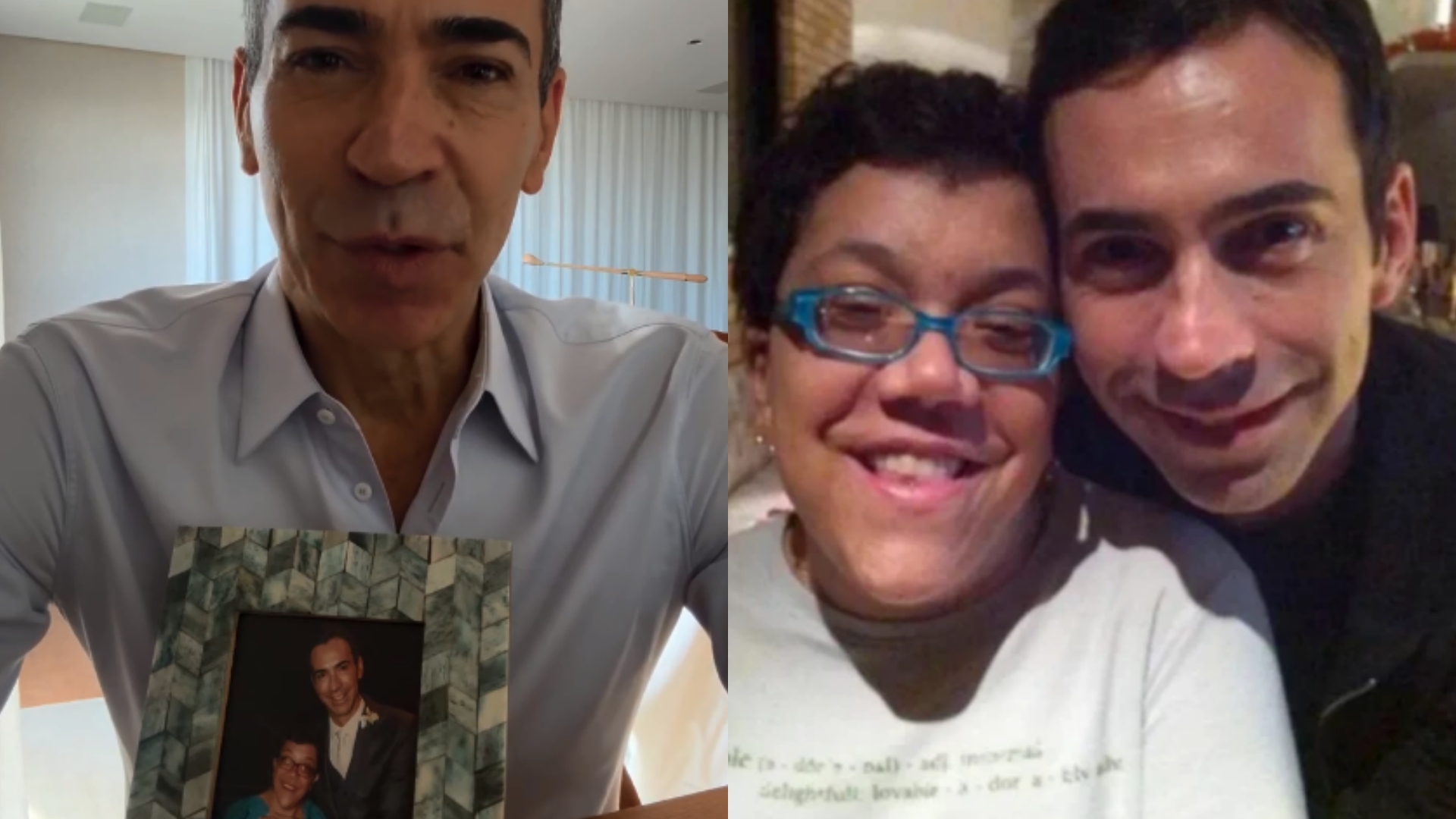 César Tralli relembra a irmã Gabriela em homenagem emocionante sobre valorizar a vida