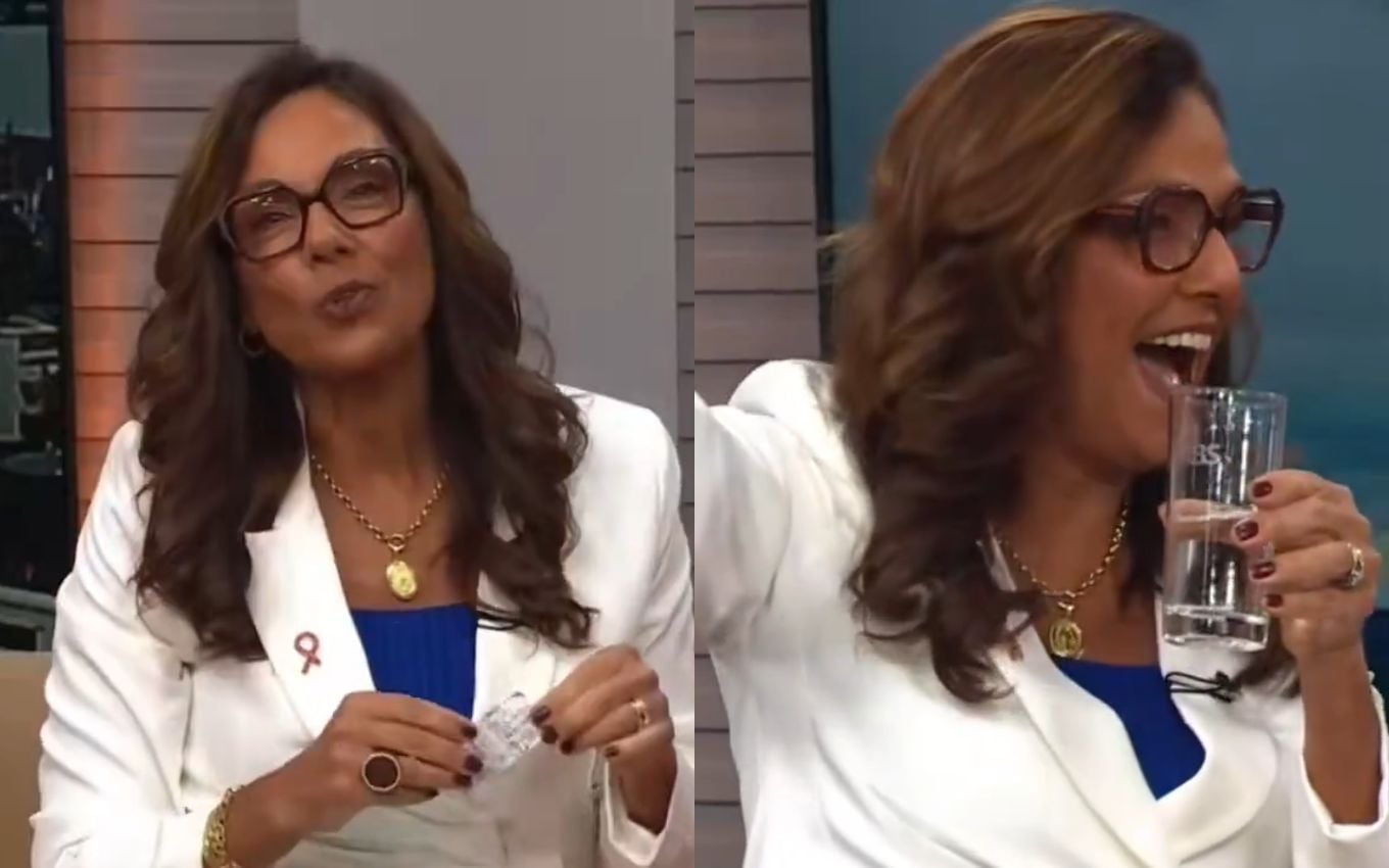 Jornalista Cristina Ranzolin celebra fim de tratamento contra câncer ao vivo na TV