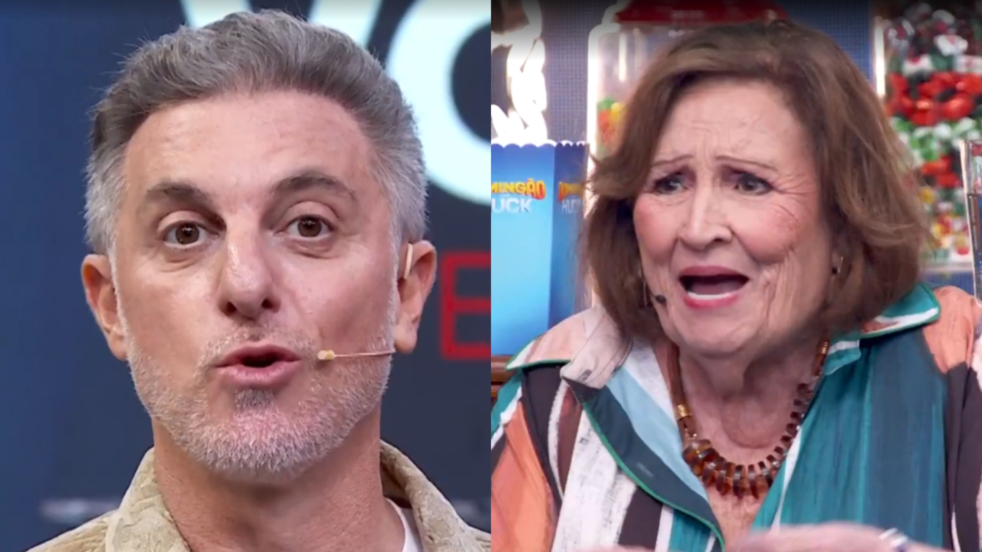 Déa Lúcia surpreende Luciano Huck no Domingão com fala impactante sobre traição