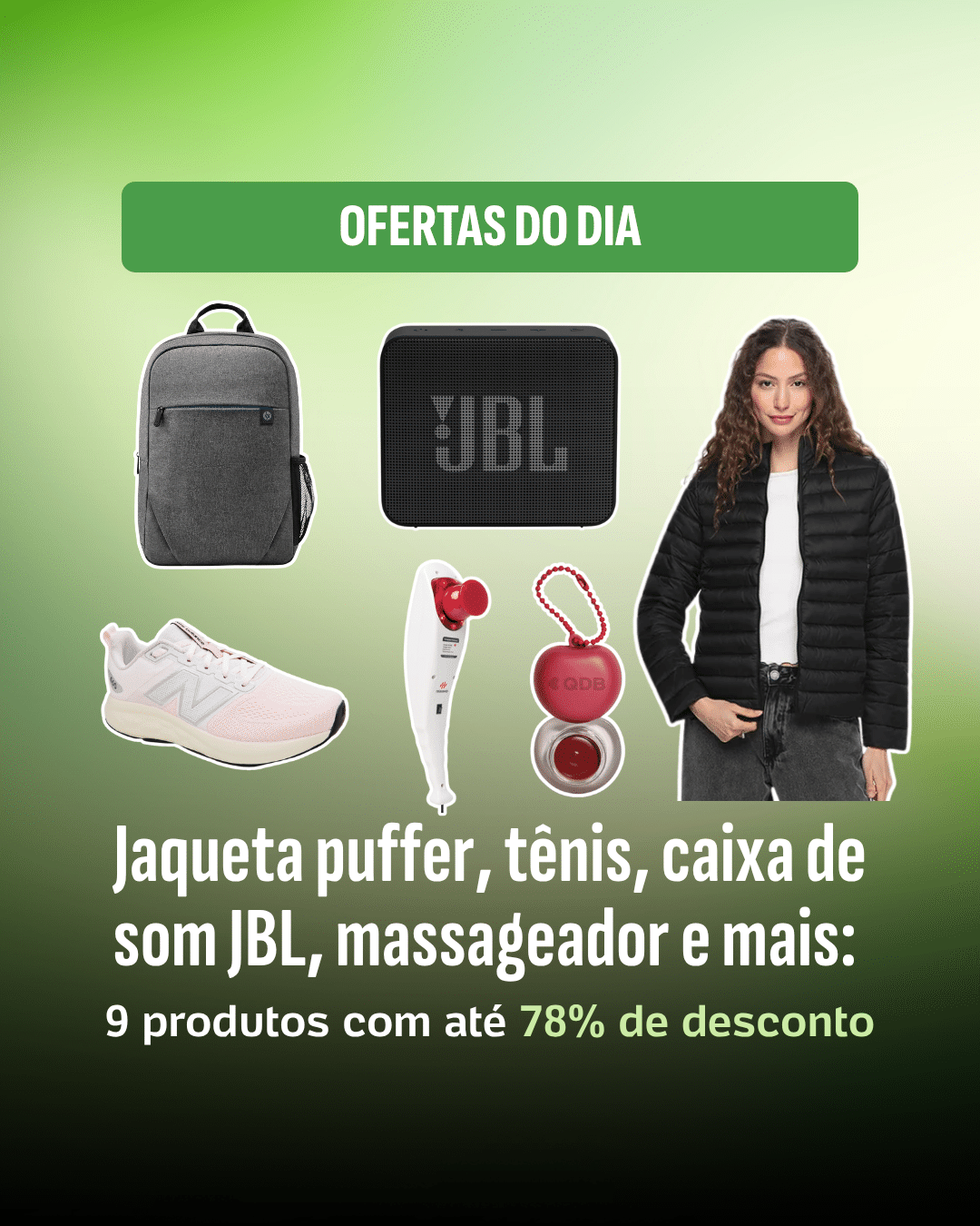 Promoções do dia oferecem descontos de até 78% em eletrônicos e vestuário