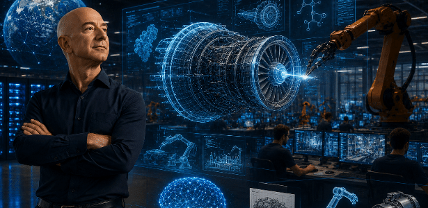 A aposta bilionária de Jeff Bezos na Prometheus e o futuro da IA física