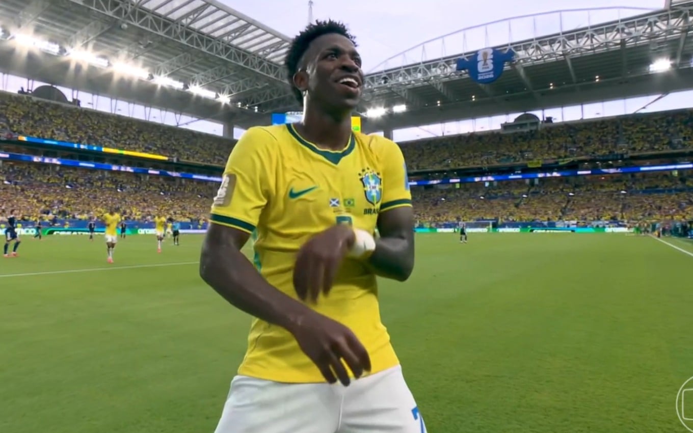 Vitória do Brasil sobre a Escócia na Copa de 2026 bate recordes de audiência na Globo, SBT e Cazétv