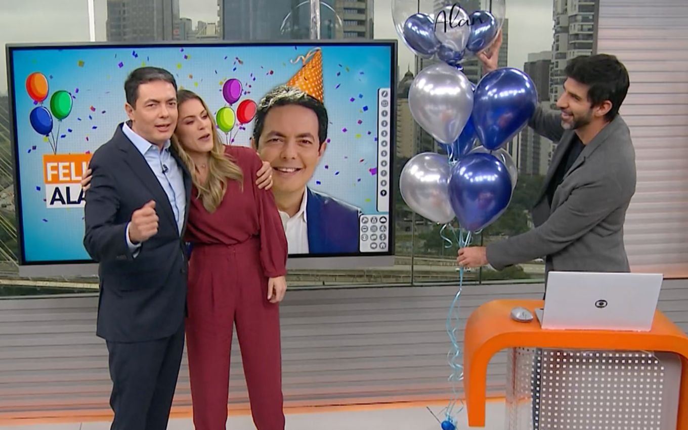Equipe do SP1 prepara surpresa de aniversário para Alan Severiano ao vivo