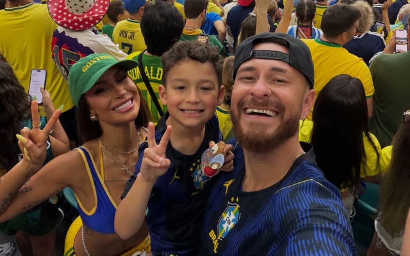 Fred Bruno emociona ao agradecer Bianca Andrade por gesto com o filho durante a Copa