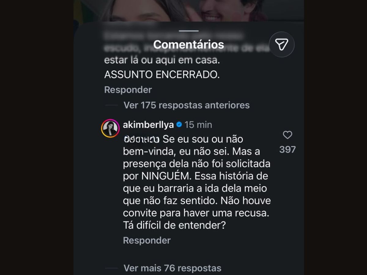 Amanda Kimberlly esclarece ausência de Helena em viagem de Neymar e nega convite