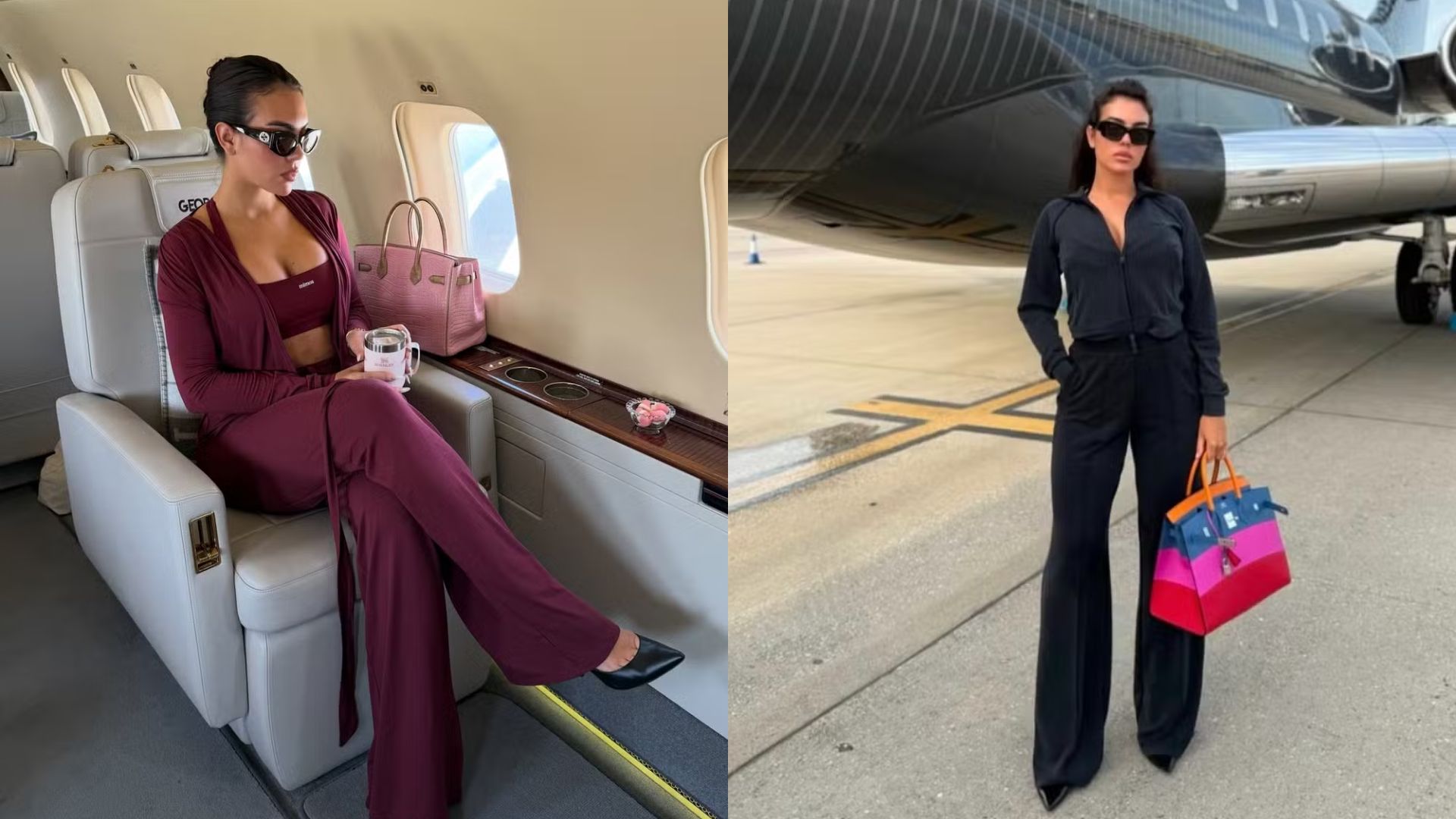 Jatinho de R$ 360 milhões de Cristiano Ronaldo ganha destaque em registros de Georgina Rodríguez
