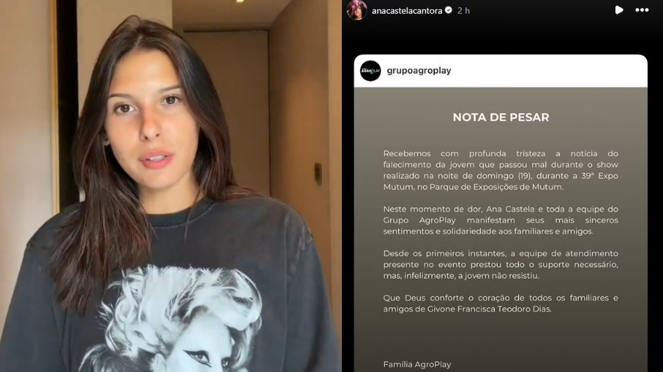 Ana Castela quebra silêncio após morte de jovem em show em Minas Gerais.