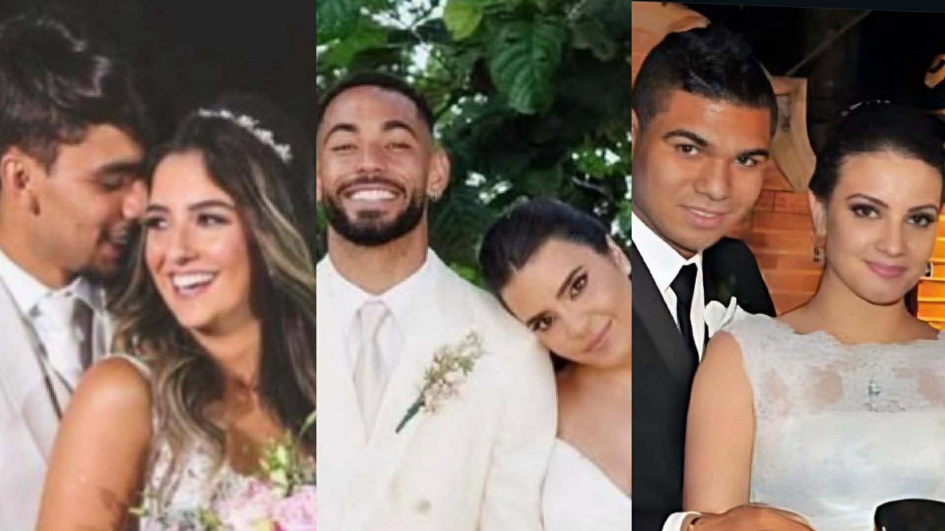 Estilo no altar: internautas analisam vestidos de noiva das esposas de jogadores
