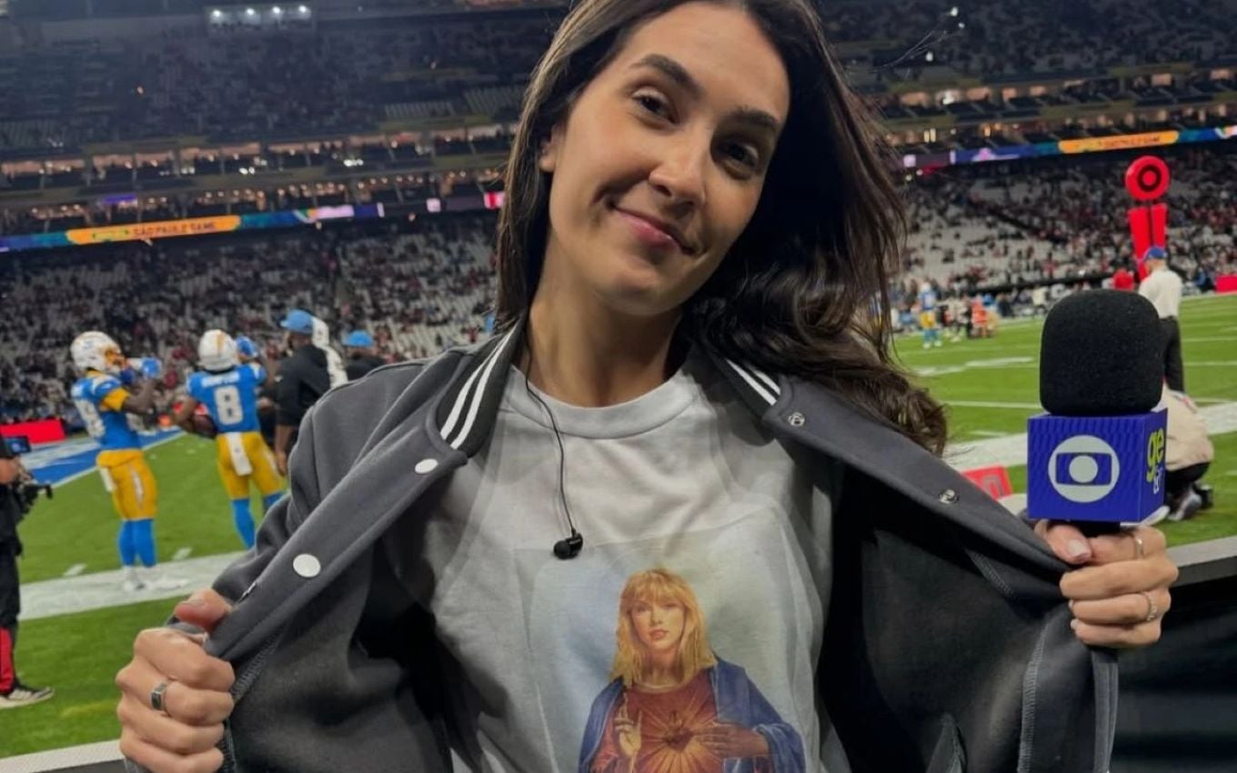Repórter da Ge TV em Nova York tenta flagrar detalhes do casamento de Taylor Swift