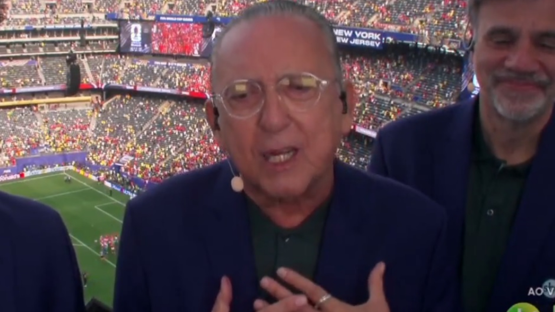 Galvão Bueno vive momento de emoção profunda em sua despedida das Copas