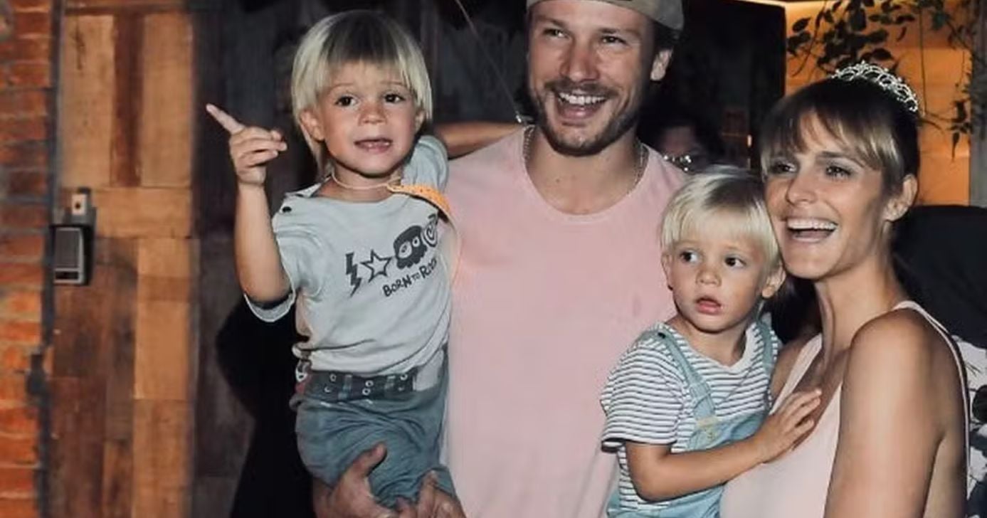 Gêmeos e com a cara do pai: Filhos de Rodrigo Hilbert e Fernanda Lima são lindos e fotos provam