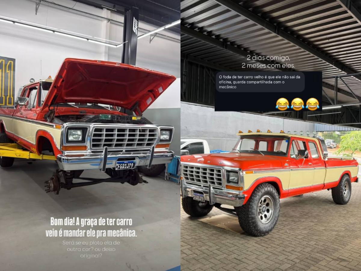 Ana Castela brinca com a saga de sua picape clássica: o carro "véio" que vive na oficina