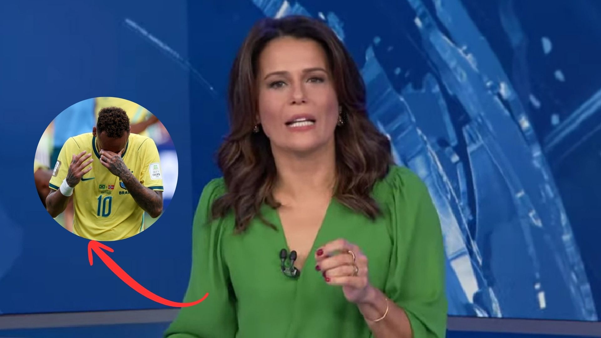 Adriana Araújo critica Neymar ao vivo na Band e classifica desempenho como decepcionante