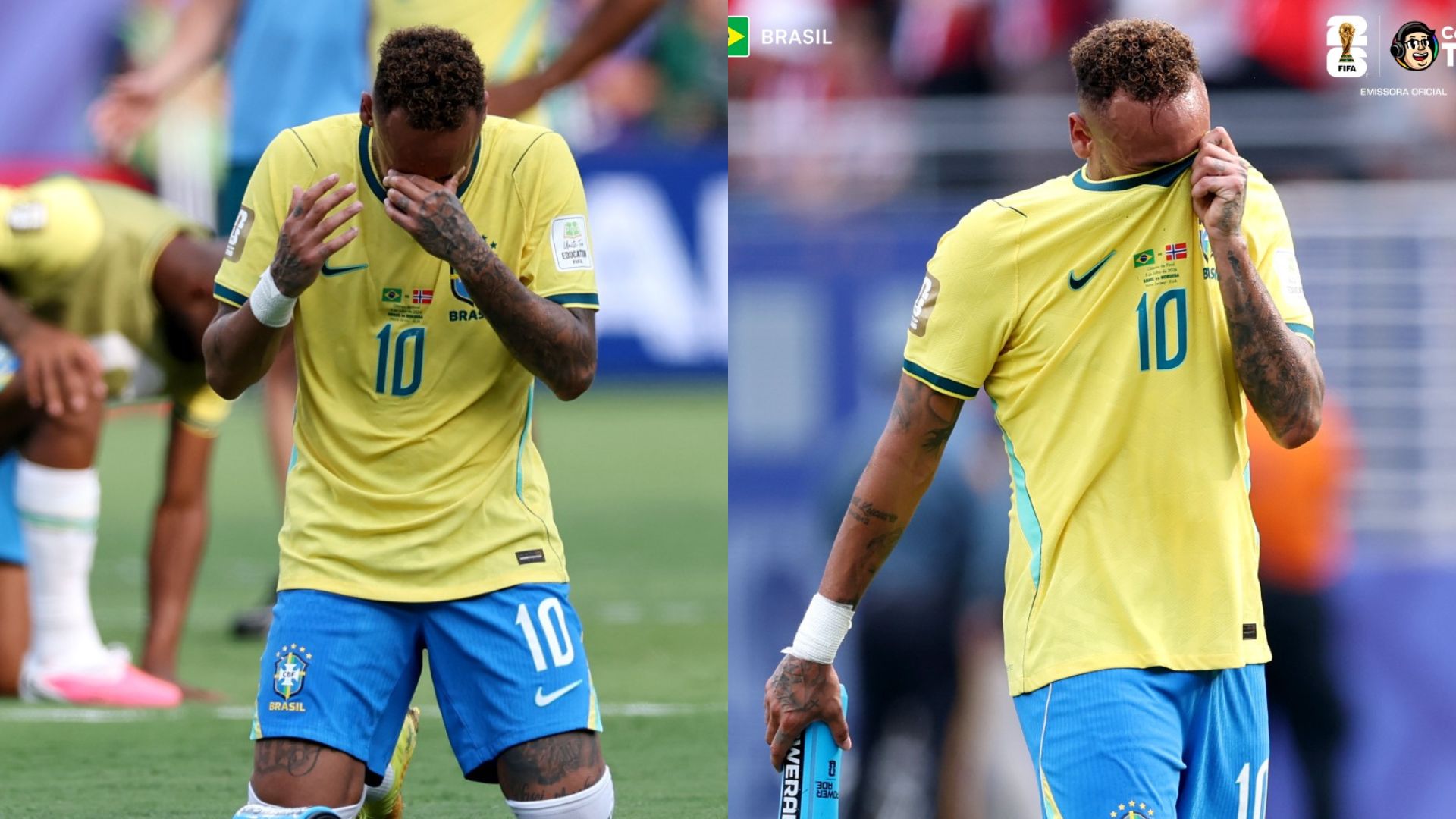 Derrota do Brasil na Copa: TV argentina ironiza choro de Neymar