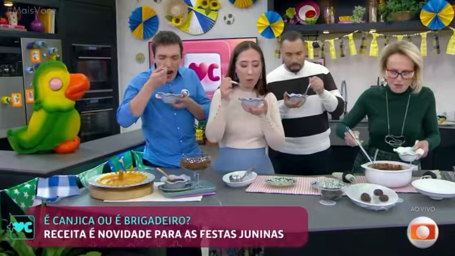 Ana Maria Braga viraliza ao provar receita junina inusitada e não esconder a reação