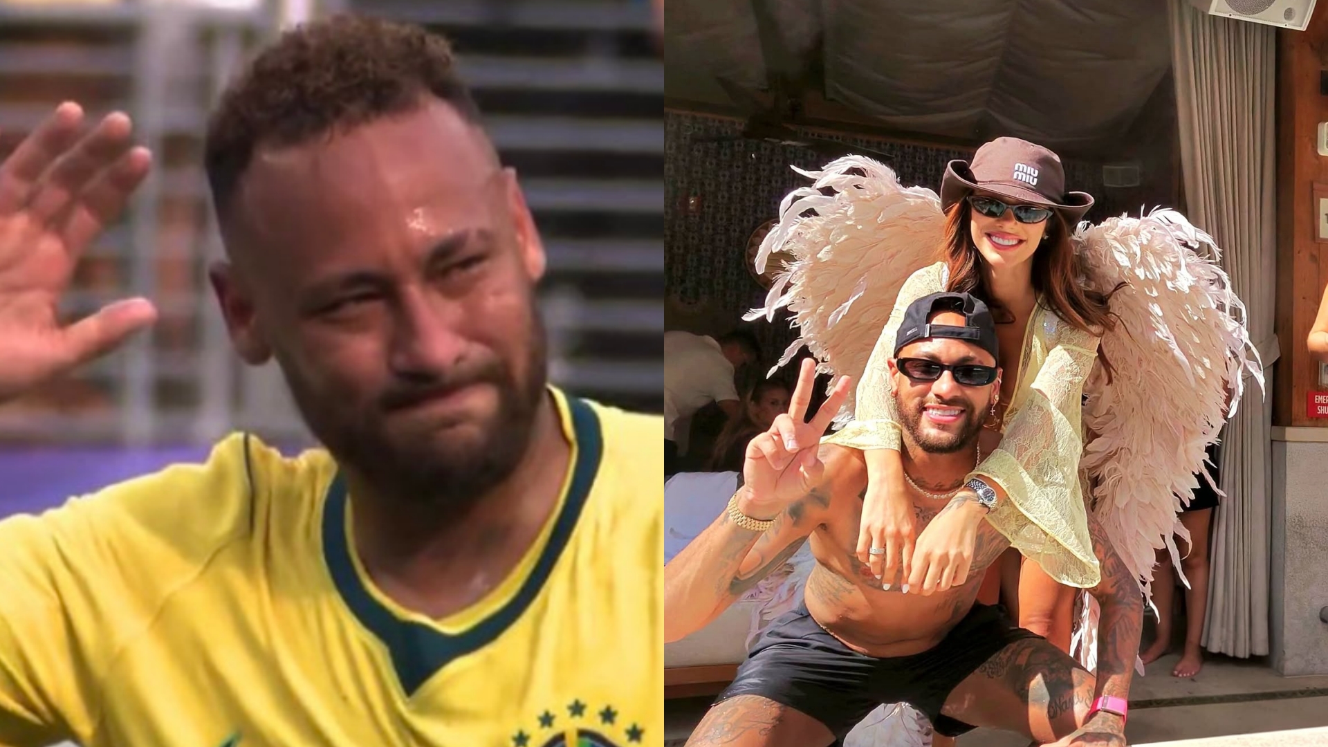 Neymar e Bruna Biancardi compartilham registros de viagem após eliminação do Brasil