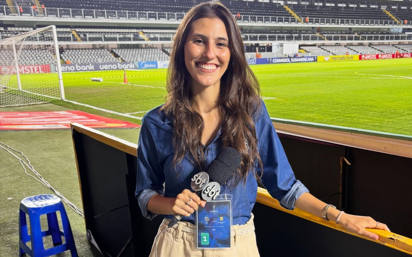 Aos 24 anos, Nina Galiotte celebra ascensão meteórica e rotina no SBT durante a Copa