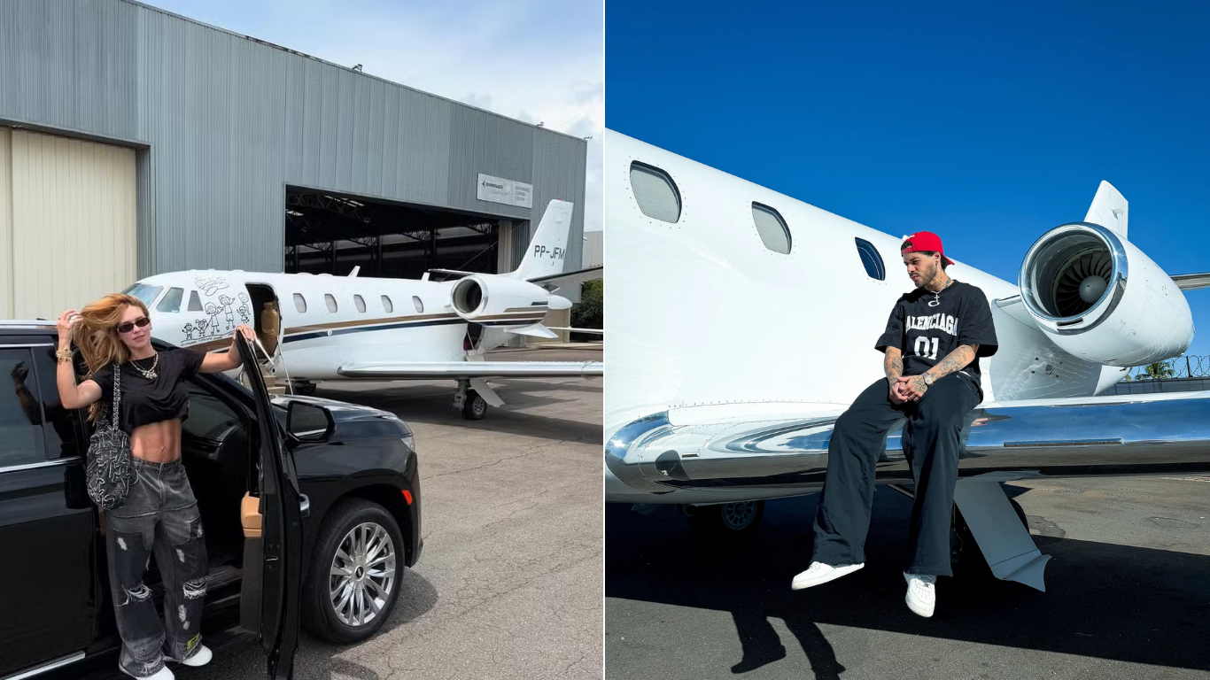 Virginia Fonseca e Zé Felipe: a nova era dos jatinhos próprios e o valor da aeronave da influenciadora