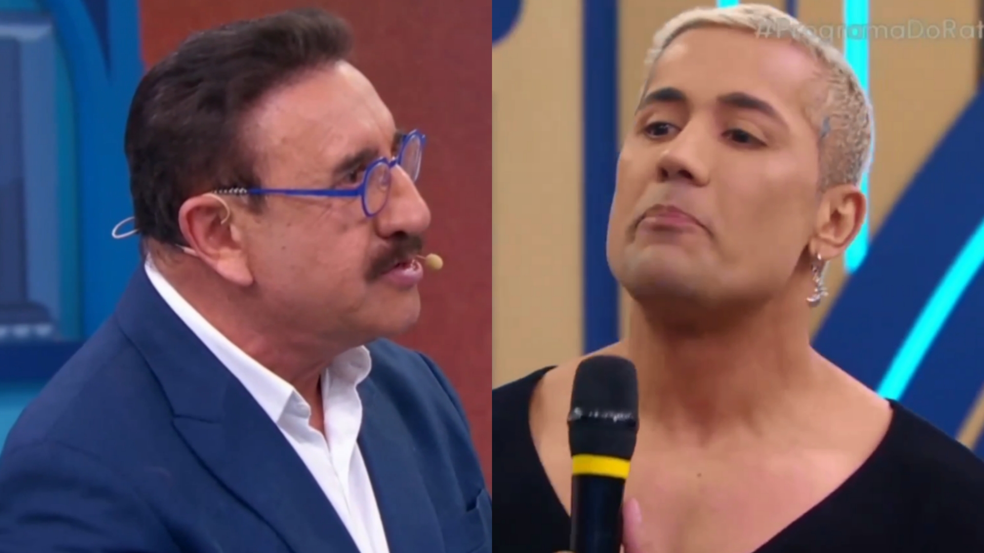 Ratinho causa polêmica ao vivo com comentário sobre aparência de Tiago Piquilo