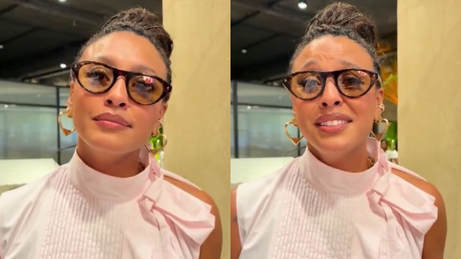 Sheron Menezzes confronta jornalista sobre fama de antipatia e se surpreende com a resposta